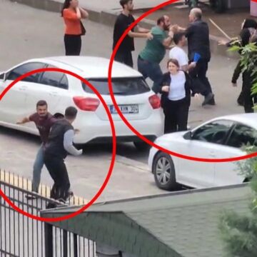 Adliye önünde sopalı, tekmeli ve yumruklu kavga çıktı