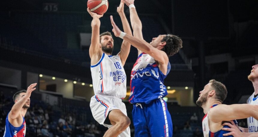 Anadolu Efes evinde Onvo Büyükçekmece Basketbol’u yundi
