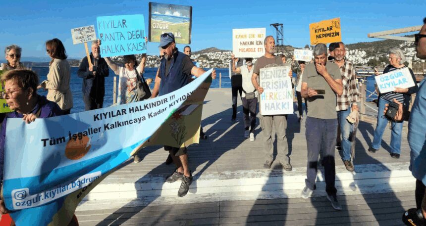 Ankaralı iş insanı halk plajını kapattı Bodrum ayağa kalktı