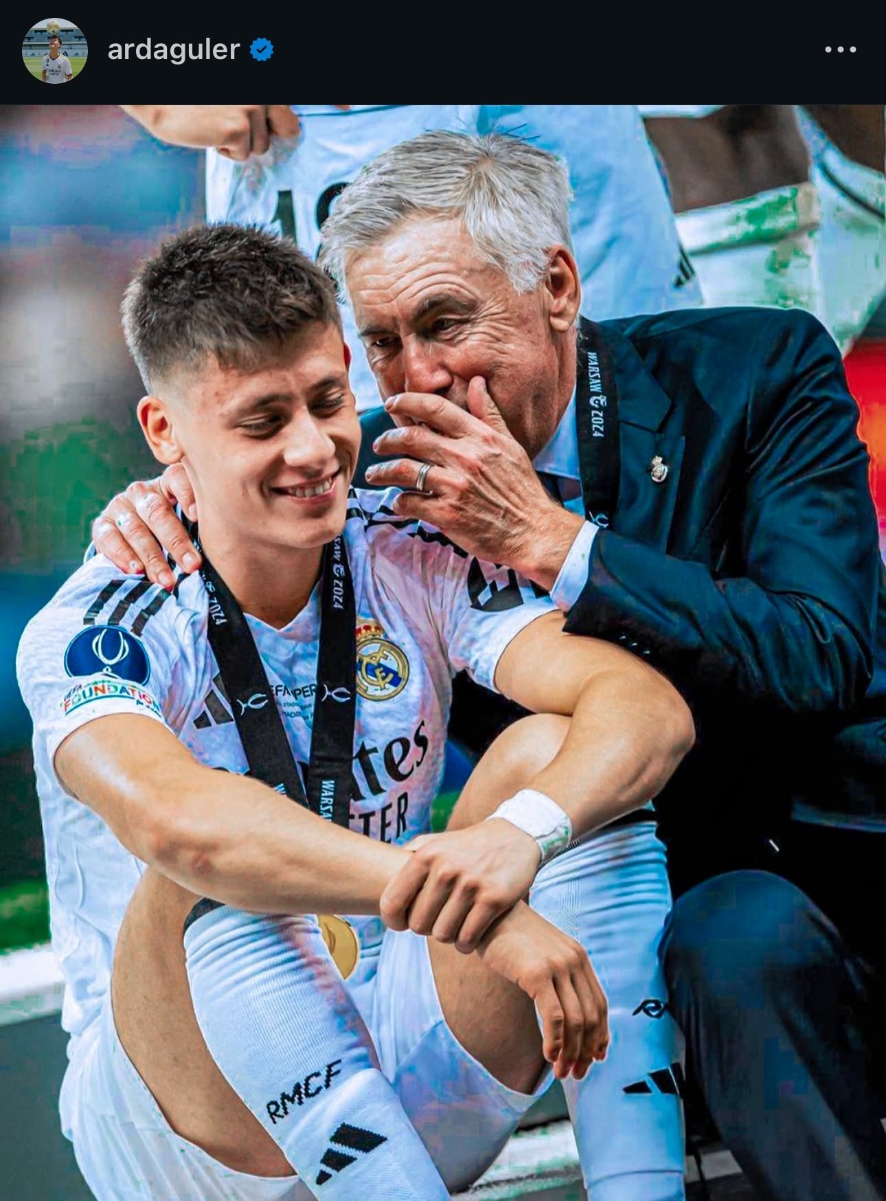 Arda Güler, Ancelotti'ye veda etti