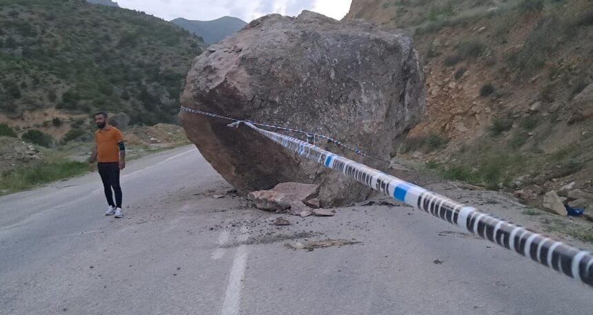 Ardahan-Ardanuç Karayolunda Kaya Düşmesi: Facia Son Anda Önledi