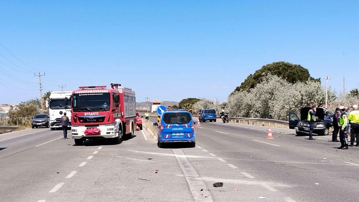 Ayvalık'ta ortalık savaş alanına döndü: Yaralılar var
