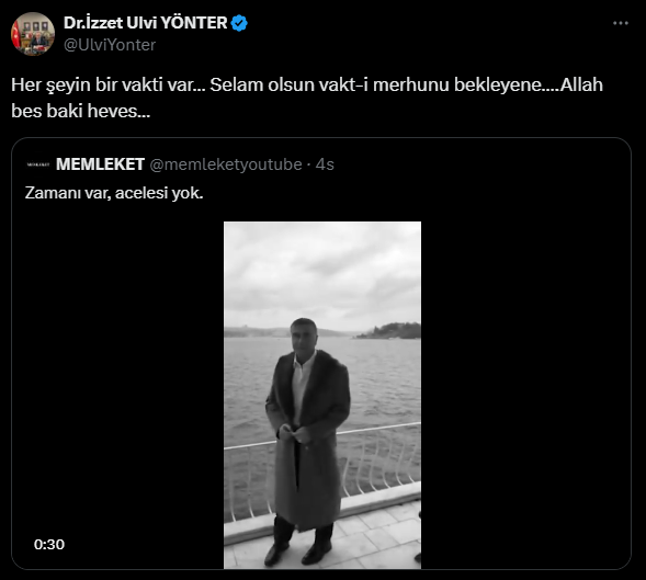 Bahçeli'ye yakın isimden Sedat Peker paylaşımı