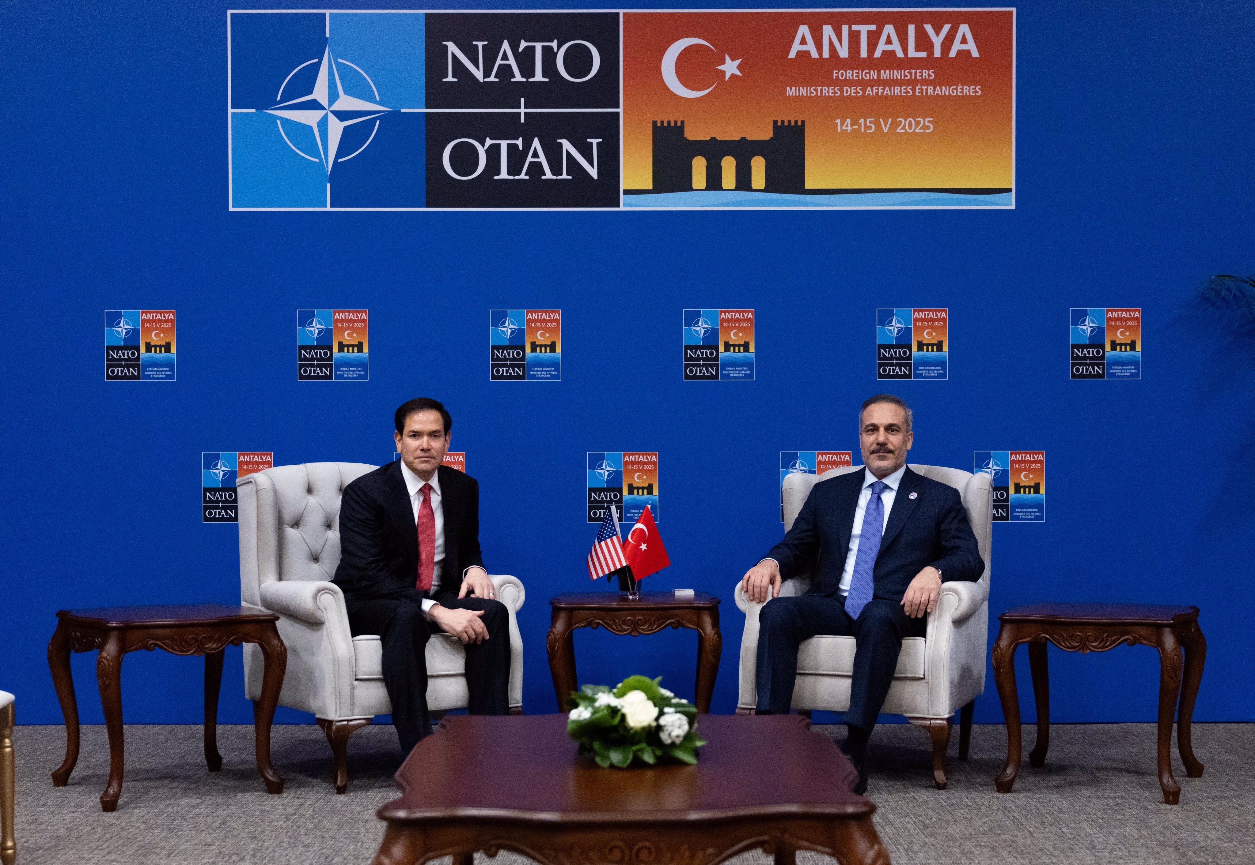 Bakan Fidan ile ABD'li mevkidaşı Rubio, Antalya'da bir araya geldi