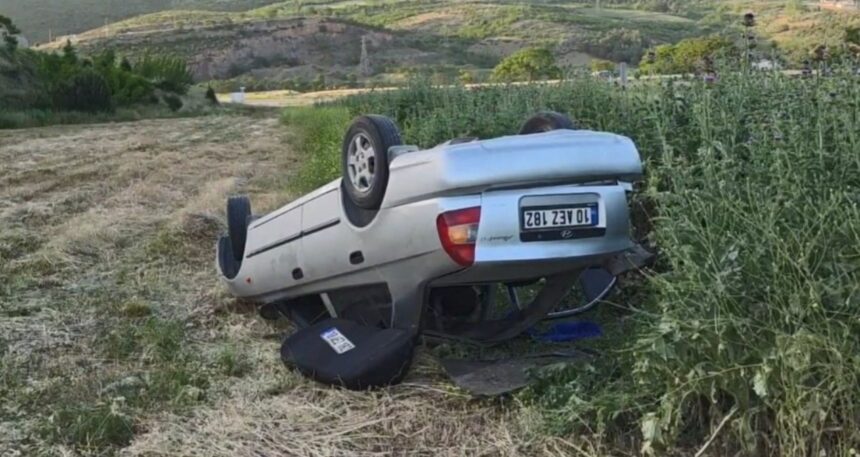 Bursa’da otomobil şarampole yuvarlandı: Yaralılar var