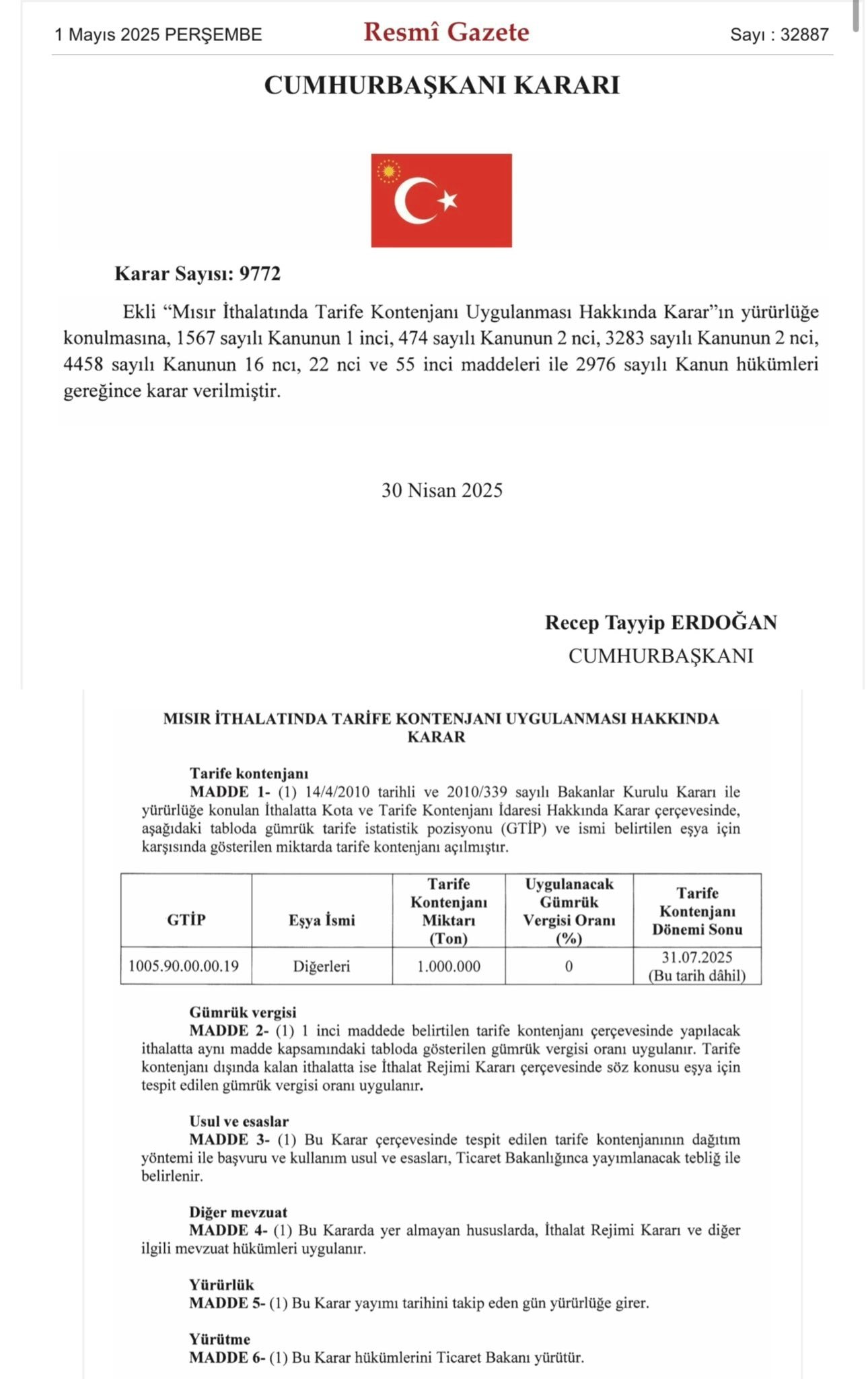 Çiftçi mısırını hasat ederken 1 milyon tonluk ithalat yapılacak