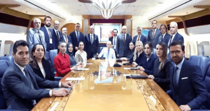 Erdoğan TEKNOFEST dönüşü gazetecilerin sorularını yanıtladı