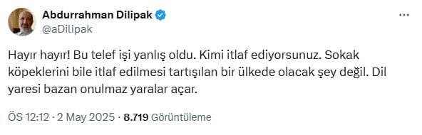 Erdoğan'a kendi mahallesinden telef itirazı