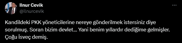 Erdoğan'ın eski başdanışmanı: PKK yöneticilerine 'nereye gönderilmek istersiniz?' diye sorulmuş: Çoğu bakın hangi ülkeyi seçmiş?