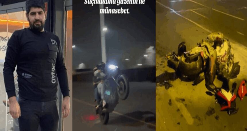 Fatih’teki genç motosikletli felaketi yaşadı!