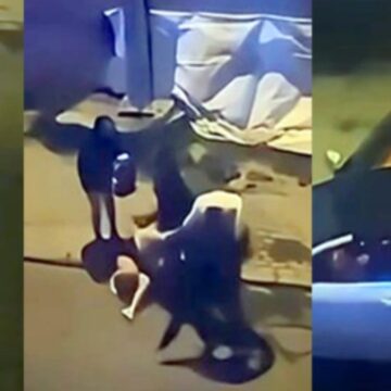 İki erkek aracından inen kadını öldüresiye darp etti