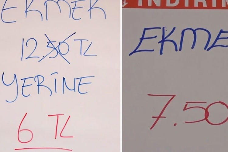 İki market rekabete girdi: Vatandaş 2022 fiyatına ekmek yedi
