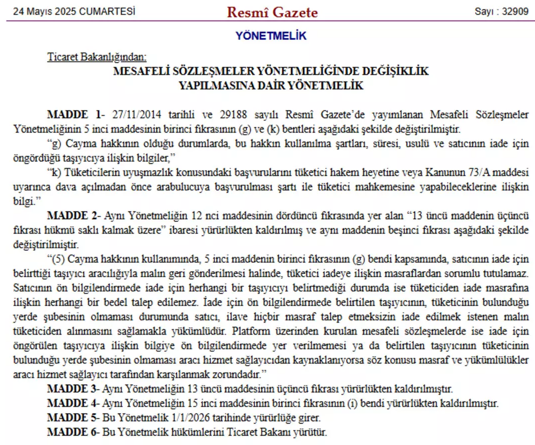 İnternetten alışveriş yapanlar dikkat! İade süreci tamamen değişiyor