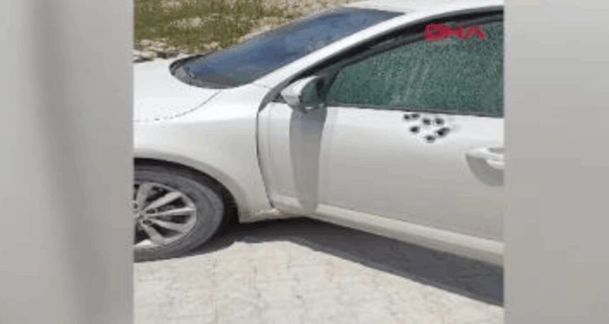 İş kadınının otomobiline defalarca ateş ettiler