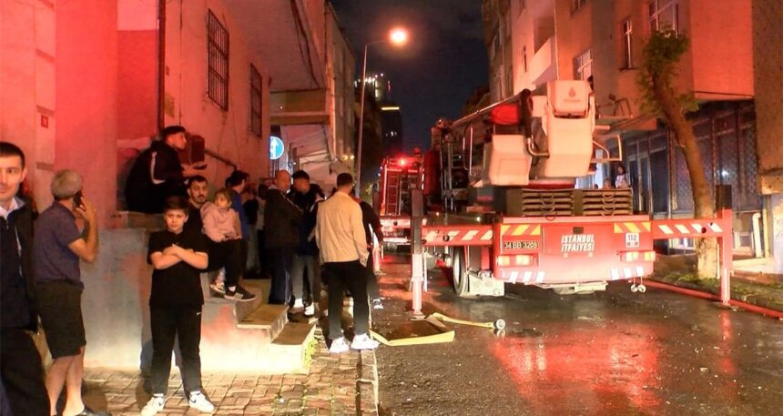 İstanbul Küçükçekmece’de halkı sokağa döken yangın