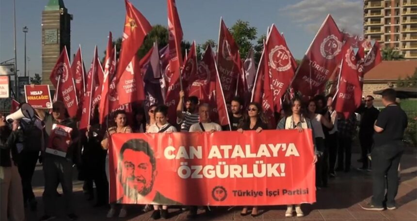 İzmir’de Can Atalay yürüyüşü