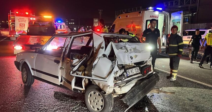 Kocaeli’de trafik kazasında 5 kişi yaralandı
