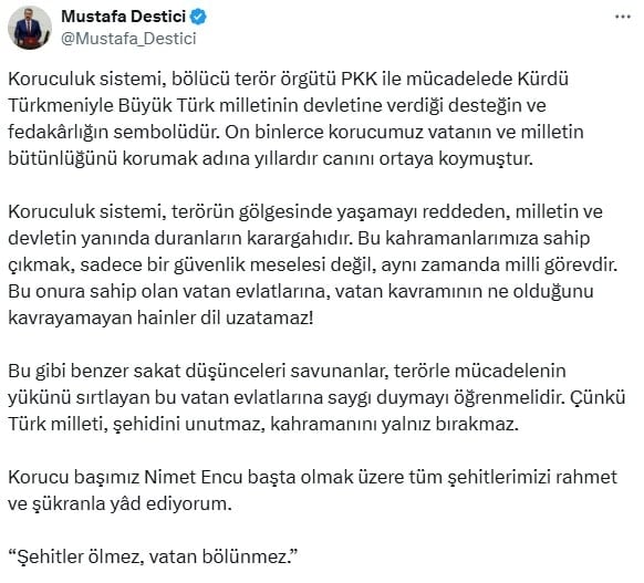 'Korucular çobanlık yapsın' sözlerine tepki yağıyor