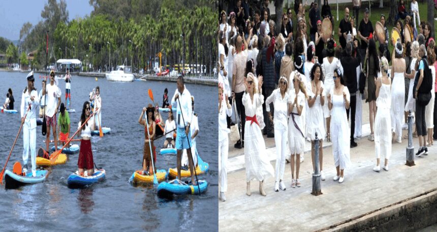 Köyceğiz’de denizde , gölde, karada çok renkli bahar şenliği