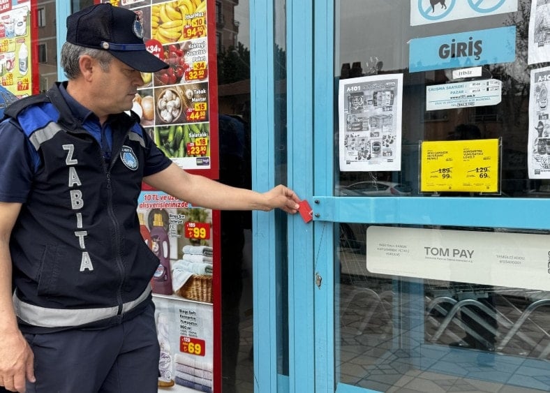 Market zincirinin şubelerine kapatma cezası