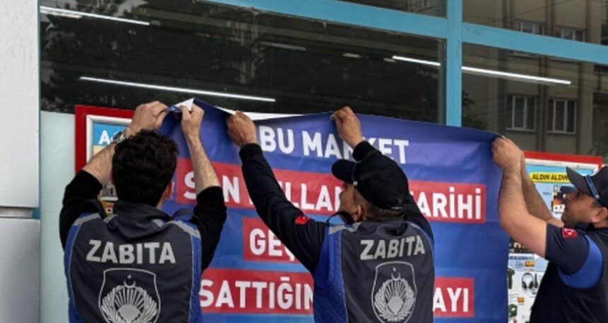 Market zincirinin şubelerine kapatma cezası