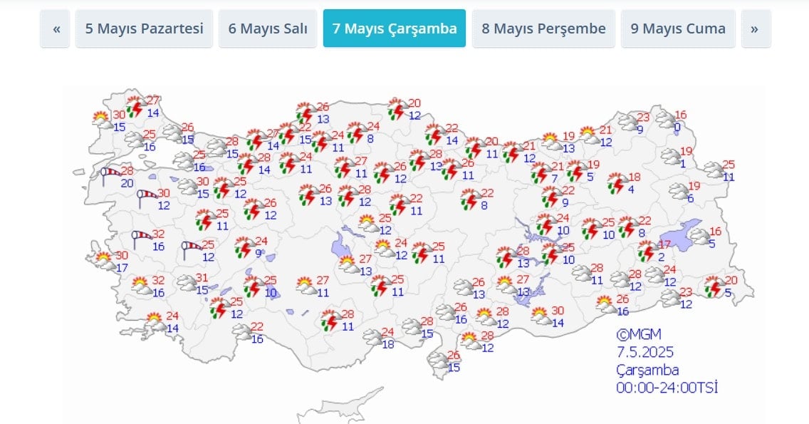 Meteoroloji'den 7 Mayıs uyarısı: Bu illerde sıcaklık rekoru kırılacak