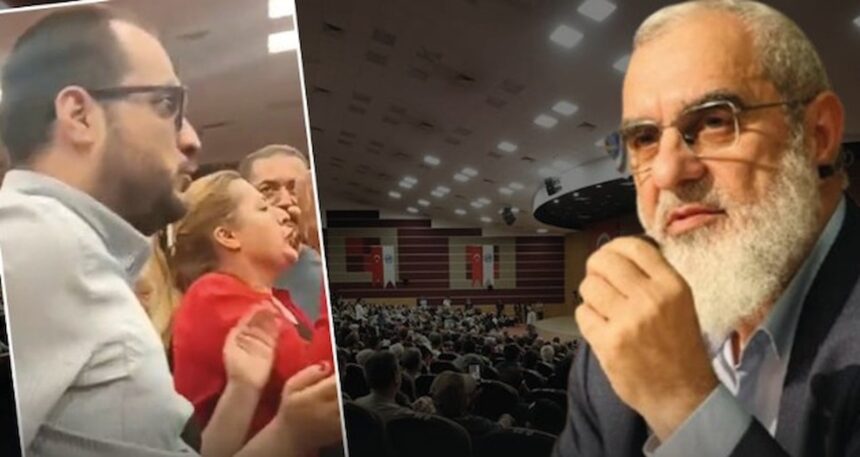 Nureddin Yıldız’a şok protesto: AKP’li yöneticiler kendilerini siper etti