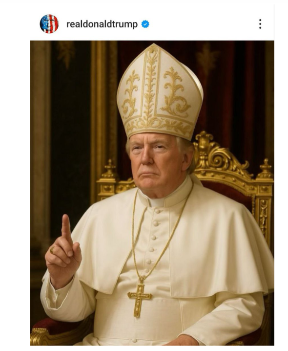 Papa Trump mı? Paylaştığı fotoğraf gündem oldu