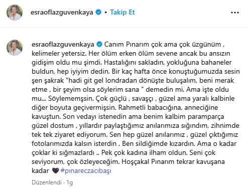 Pınar Eczacıbaşı hastalığını en yakınlarından bile gizlemiş