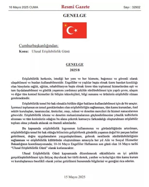 Resmi Gazete'de yayımlandı: Önemli günlere bir yenisi daha eklendi