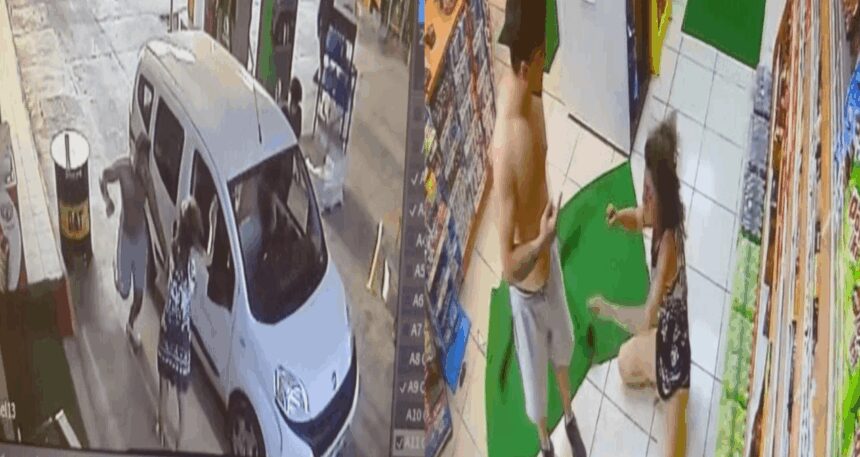 Saldırıya uğrayan kadın markete sığındı orada da kurtulamadı