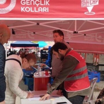 Samsun’da İmamoğlu imzası standına saldırı