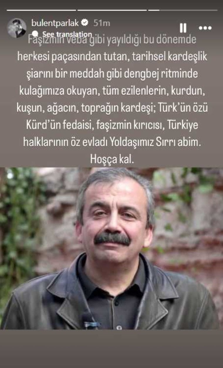 Sanat dünyasından Sırrı Süreyya Önder için taziye mesajları