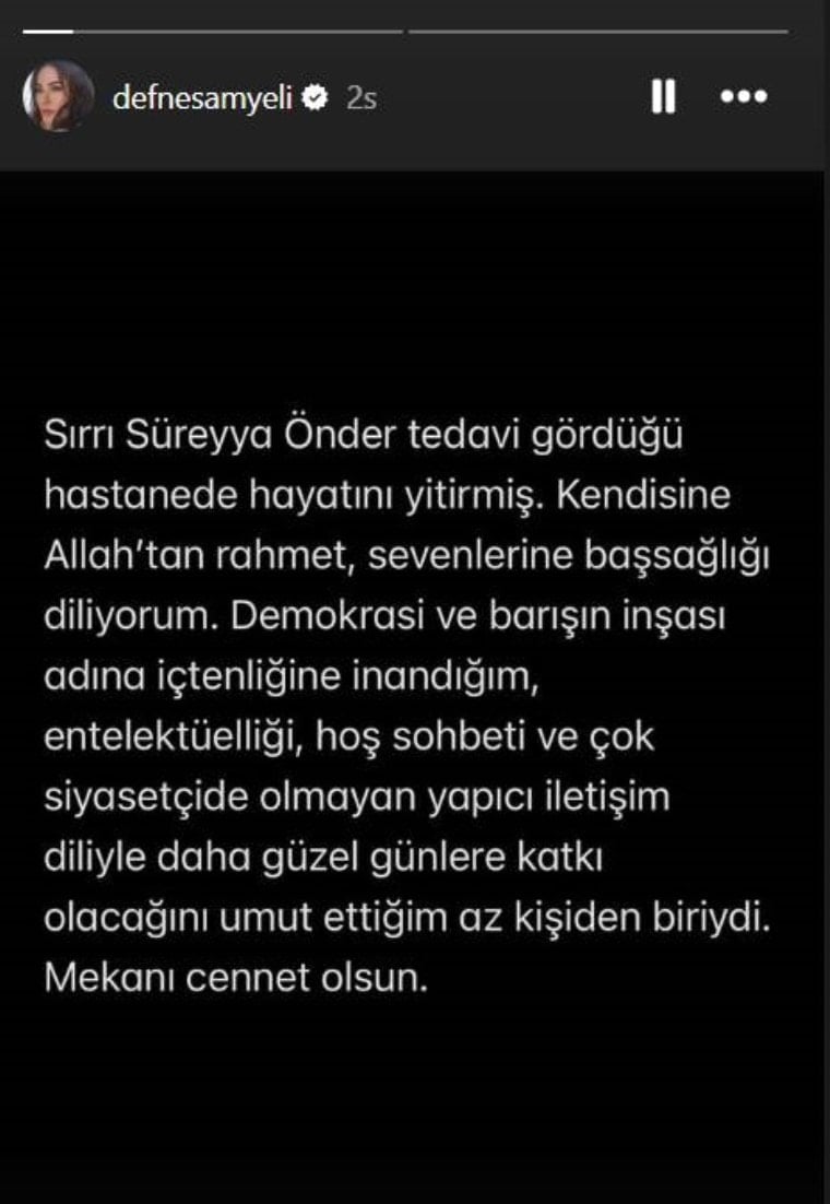 Sanat dünyasından Sırrı Süreyya Önder için taziye mesajları