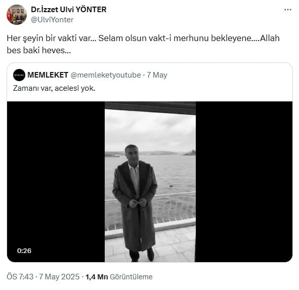 Sedat Peker'den Türkiye'ye dönüş mesajı