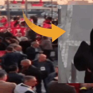 Silivri’de mitingdeki hırsız kameraya yakalandı