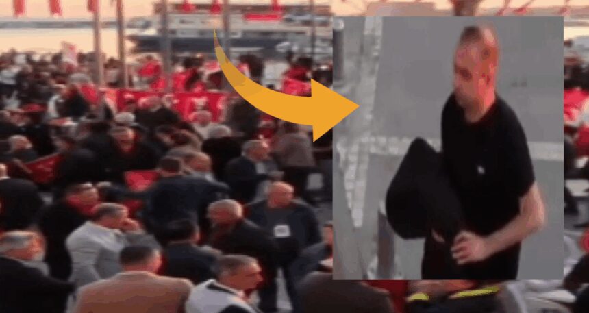 Silivri’de mitingdeki hırsız kameraya yakalandı