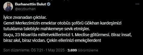 Son Dakika: CHP otobüsünün şoförüne tutuklama talebi