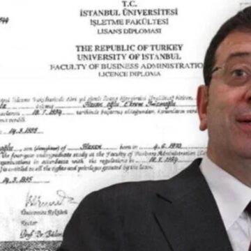 Son Dakika… Ekrem İmamoğlu’nun diploması silindi