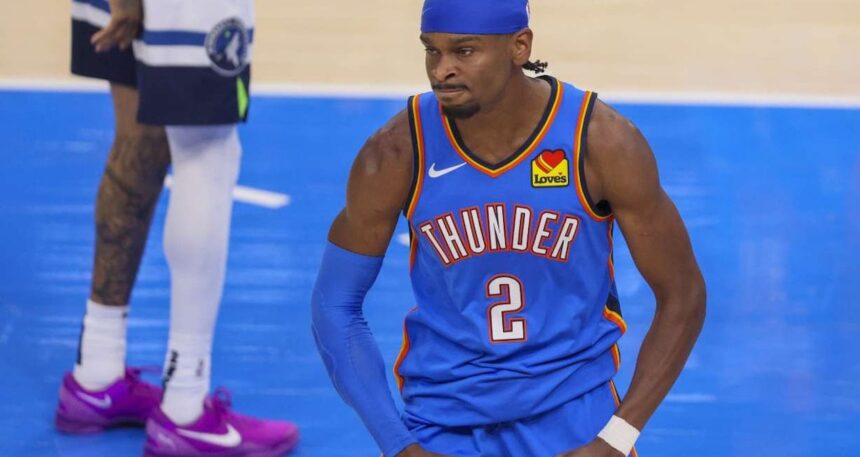 Thunder Timberwolwes’i yine devirdi seride avantaj sağladı!