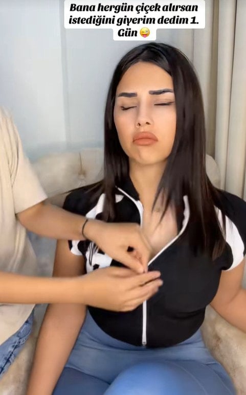 Tiktok fenomeninin oğluyla çektiği videolara tepki yağdı