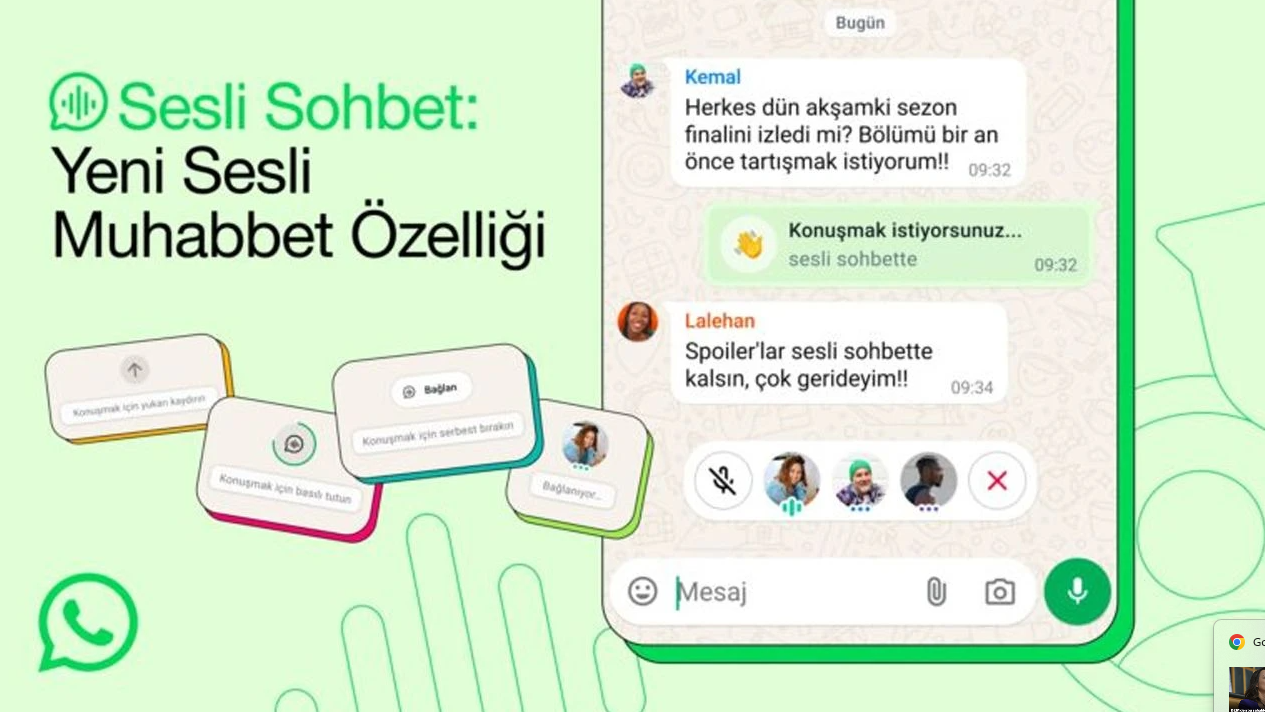 WhatsApp'ta grup araması olmadan sesli sohbet dönemi başladı