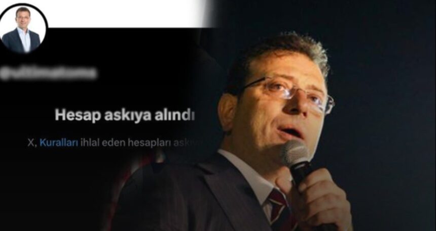 X, profil resmine İmamoğlu koyanların hesabını askıya alıyor!