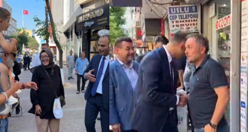 AKP’li Karadeniz seçilmiş başkan gibi sokağa indi
