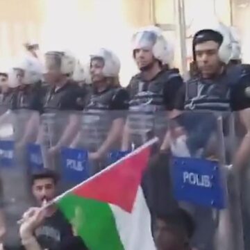 Ankara’da İsrail protestosuna polis müdahalesi