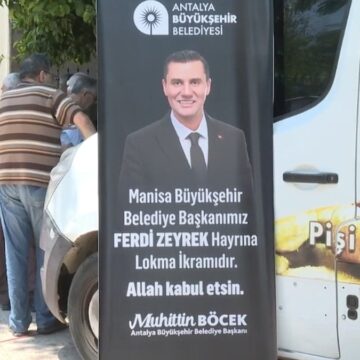 Antalya Büyükşehir Belediyesi, Ferdi Zeyrek için hayır lokması dağıttı