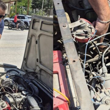 Aracının motoruna baktı, hayatının şokunu yaşadı