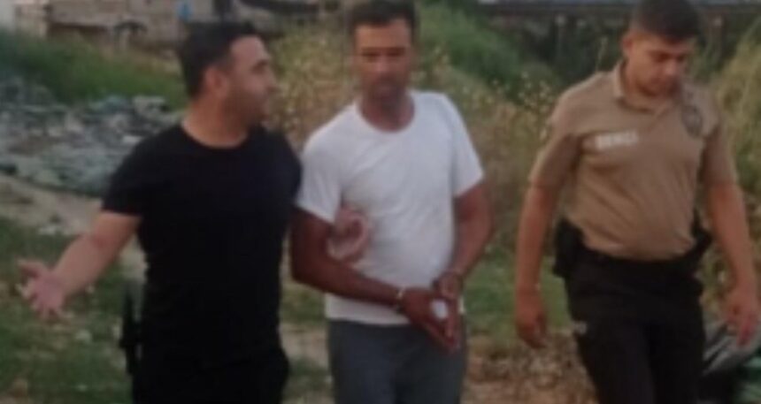 Aydın’da firari hükümlü, derede yakalandı