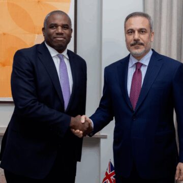 Bakan Fidan, İngiliz mevkidaşı Lammy ile görüştü