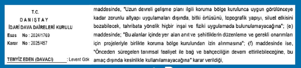 Danıştay noktayı koydu Saray tescilli kaçak